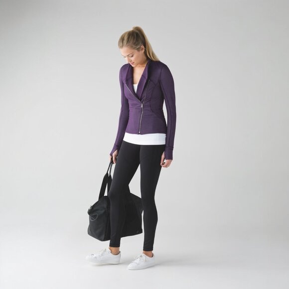 LULULEMON PRECISION JACKET IN CHAIN LINK LILAC DEEP ZINFANDEL SIZE 6 - Picture 3 of 10